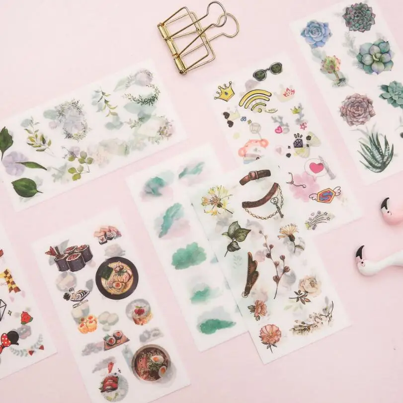 

22 Style Creative Cute Unicorn Plants Mini Paper Sticker Decoration Diy Ablum Diary Scrapbooking Label Sticker Kawaii Stationery