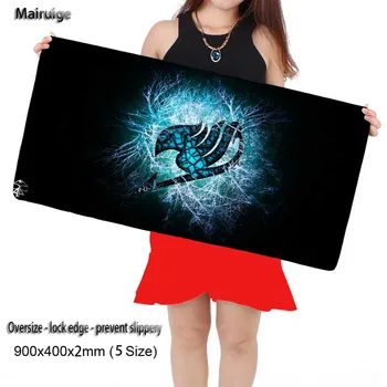 

Mairuige Logo Large Size Plain Extended Water-resistant Anti-slip Natural Rubber Gaming Mousepad Desk Mat for Cs Go DOTA2 Gamer