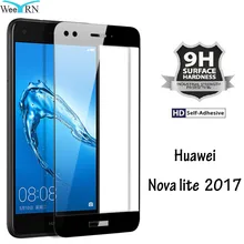9H твердость Защитное стекло на Huawei Nova Lite(Хуавей Нова Лайт) SLA-L22 полноэкранное стекло премиум класса для Huawei Nova Lite