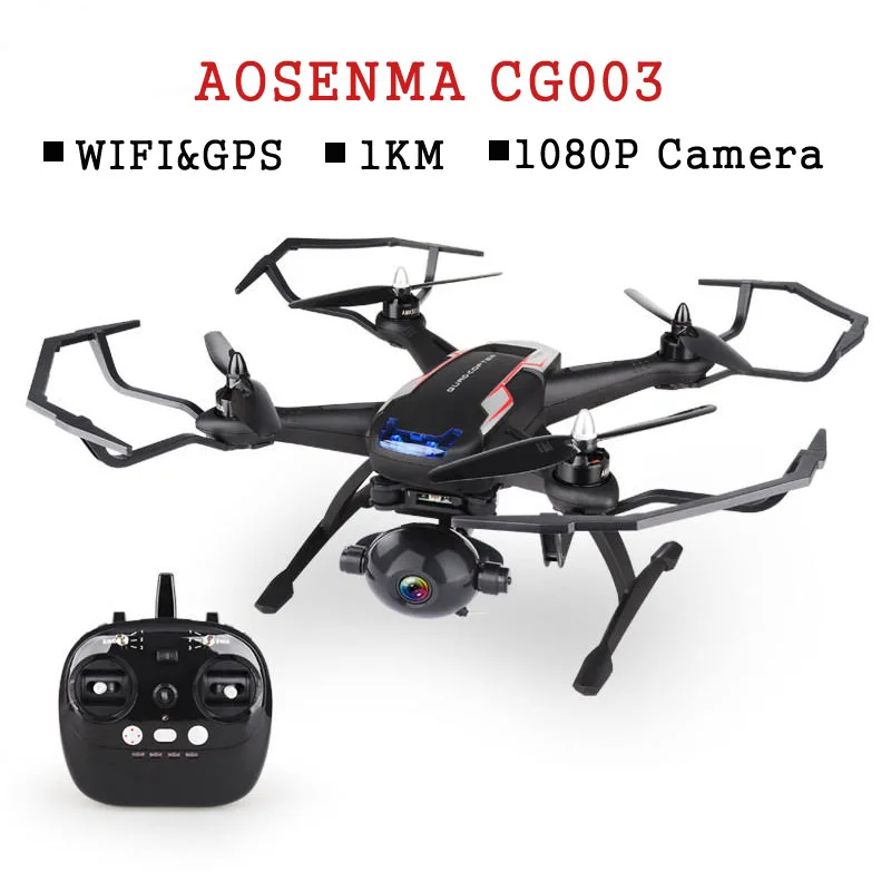 

AOSENMA CG003 1KM R/C GPS Brushless WiFi FPV with HD 1080P 2-Axis Gimbal Camera 20-25Mins Flight Time RC Drone Quadcopter RTF