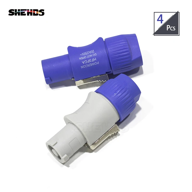 

4pcs Only PowerCon Plug Good For Power Input DMX Stage Lighting Beam Par Light DJ Disco Nightclub Bar Party Equipment