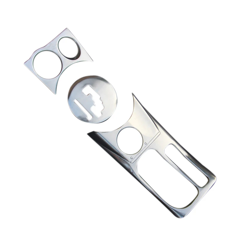 

(Only Fit For Left Hand Drive) Inner Gear Box Panel Cover Trim Decoration Stainless Steel 3pcs For Peugeot 4008 2012-2016