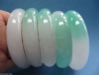 

shitou 00217 [WHOLESALE] PERFECT CHINESE ICY AQUA JADE BANGLE (5PCS/LOT)
