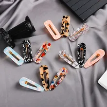1 шт./пакет корейская мода леопард шпилька красочные квадратные капли Форма шпилька аксессуары для укладки волос Инструменты для укладки волос