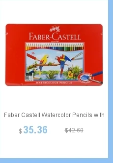 Faber Castell 40 Цвета художественный маркер волокна-акварельные Разъем ручка балетки жестяная коробка для детей подарок игры картина, черчения