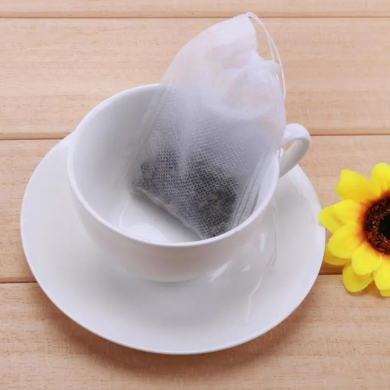 6 X 8 cm 7 X 9cm 100pcs lot Teabags font b Drawstring b font Tea