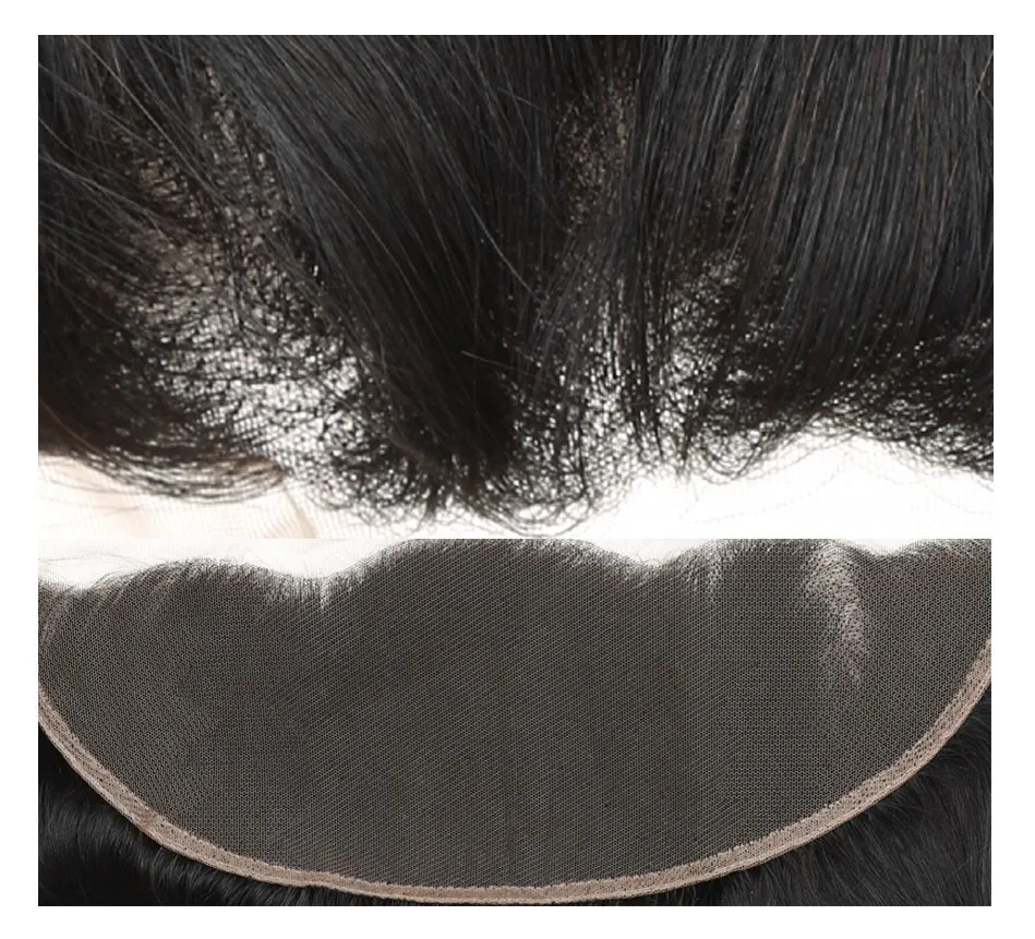 straight human hair closure frontal