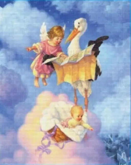 

Angel Bird DIY Handmade Needlework Chinese Counted Cross Stitch Set Embroidery Kits 14CT Pattern Cross-Stitching Decoratin
