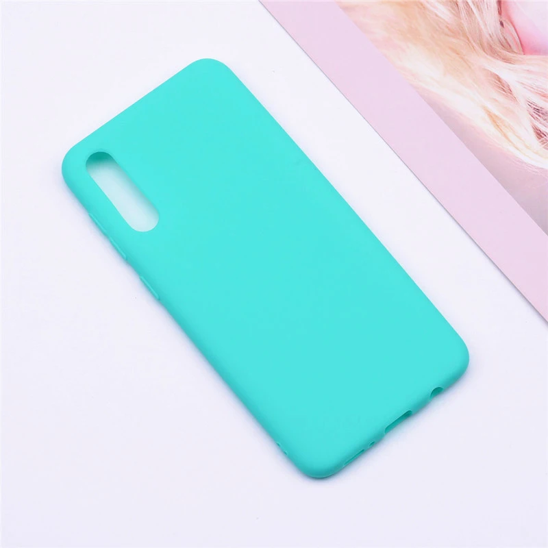 Light green Чехол для Samsung Galaxy A50, мягкий силиконовый чехол из ТПУ для Samsung A50 A 50 A505 A505F, силиконовый чехол для SM-A505F - Цвет: Light green