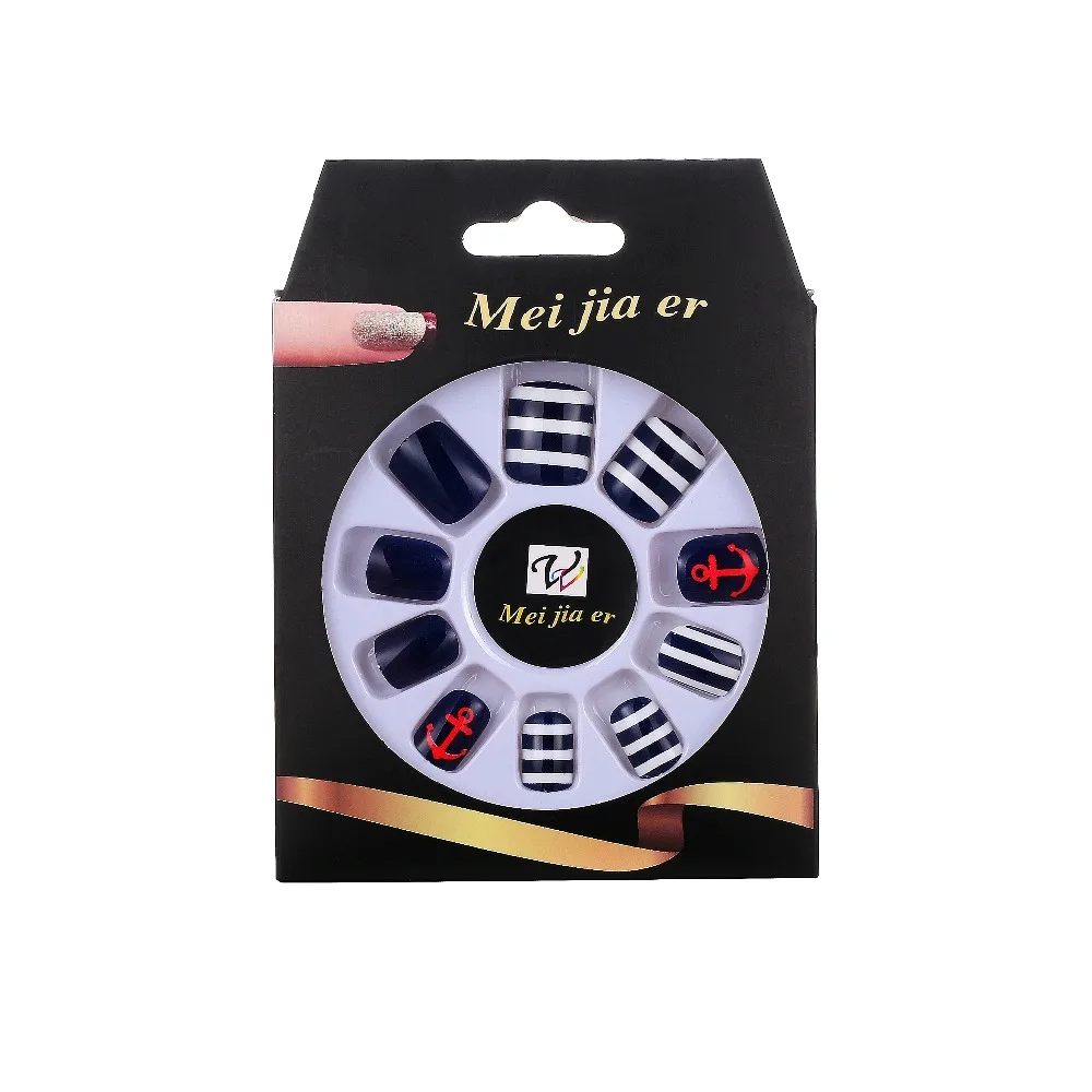 12pcs Hot Sale Artificial Fingernails Manicure Press on Nails Full