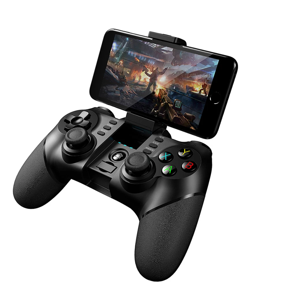 

Wireless Bluetooth 2.4G Gamepad Controller Android iOS Joysticks With Extandable Phone Holder Game