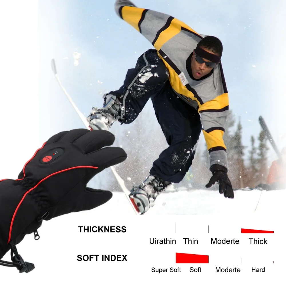 

SAVIOR skiing electric heated glove outdoor sports cycling golf racing waterproof windproof smart heating winter warming SHGS08B