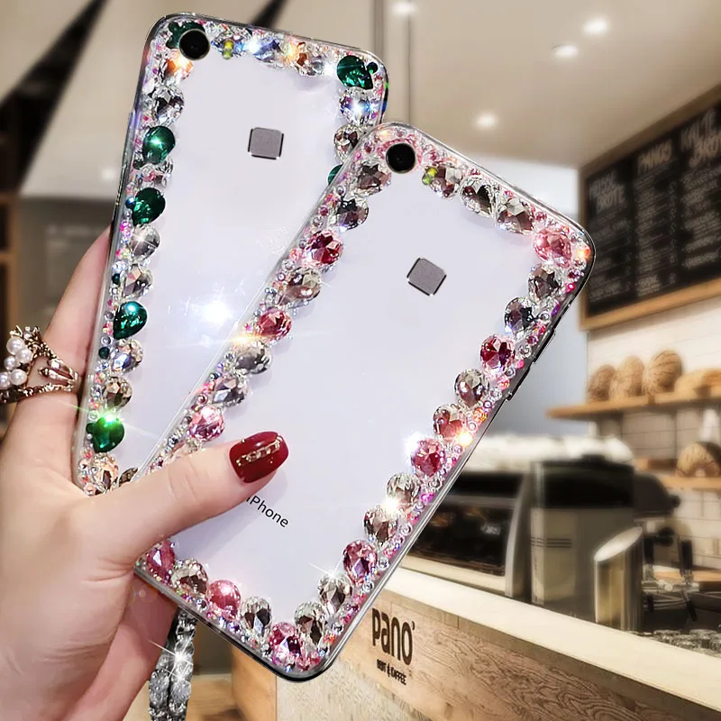Phone Case For VIVO Xplay5 Fashion Bling Diamond Transparent Crystal Soft acrylic Back Cover Cases |