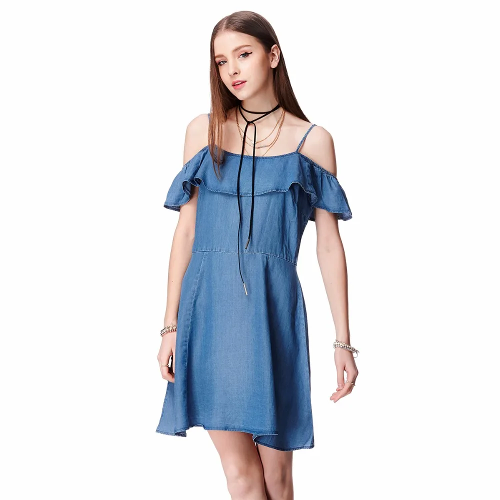 modern denim dress