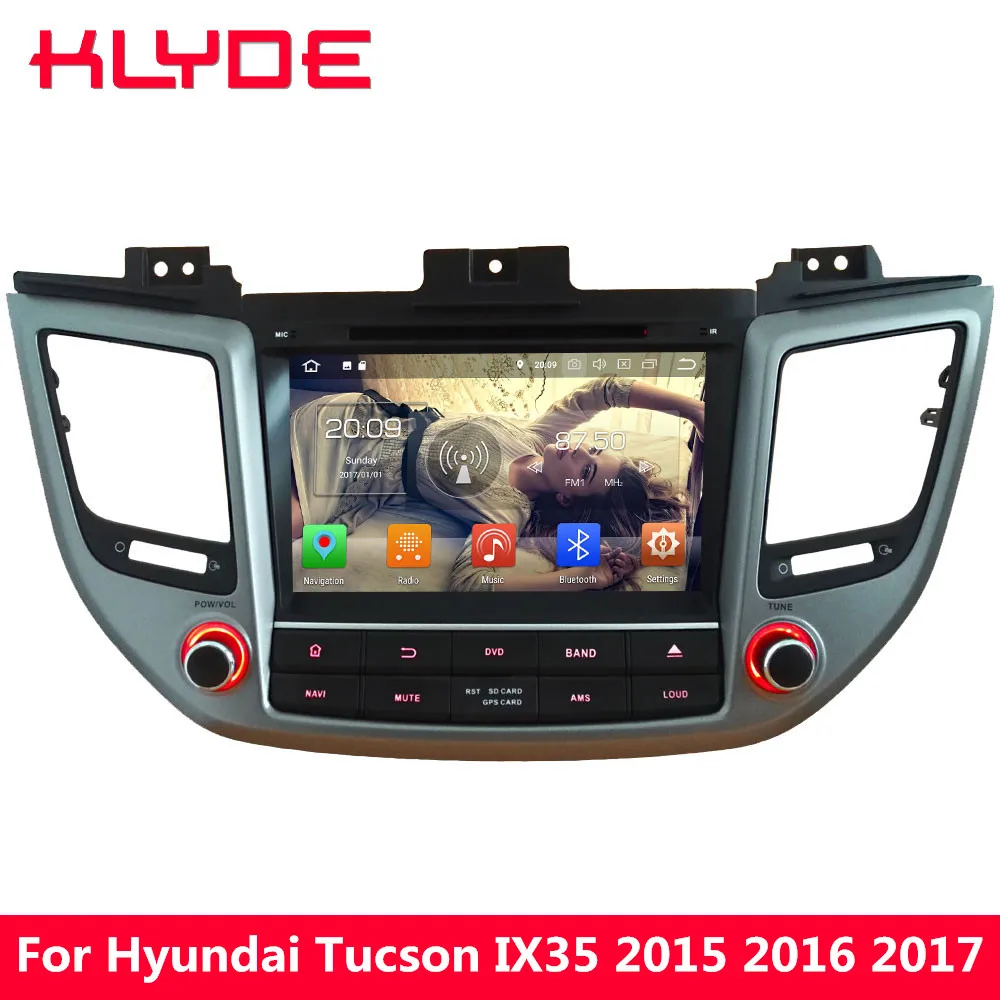 

KLYDE 8" 4G Octa Core Android 8.0 7.1 6.0 4GB RAM 32GB ROM Car DVD Player Radio GPS Navigation For Hyundai Tucson IX35 2015-2018