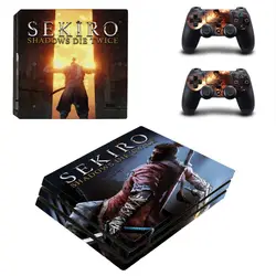 Sekiro тени Die дважды PS4 про кожу виниловая наклейка, стикер для Playstation 4 консоли и 2 контроллеры PS4 про кожу Стикеры