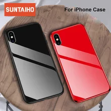 Suntaiho Phone Case For iPhone 7 6 6s 8 X Plus 5 5s SE XR XS Max Tempered Glass Back + TPU edge Case Back Cover for iphone 8plus Suntaiho Phone Case For iPhone 7 6 6s 8 X Plus 5 5s SE XR XS Max Tempered Glass Back + TPU edge Case Back Cover for iphone 8plus