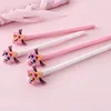 1 Pcs Kawaii Cartoon Pink Panther Plastic Gel Pen 0.5mm Cute School Office Signature Neutral Pens Escolar Stationery ► Photo 2/6