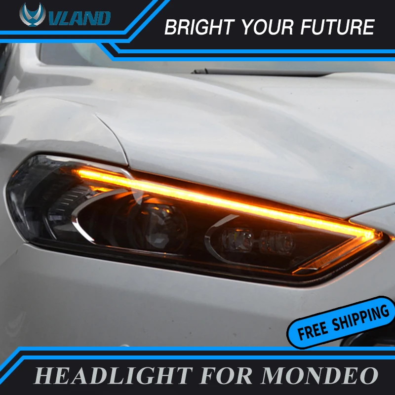 Светодиодный ные фары для Ford Mondeo 2013-2016 светодиодные биксеноновые нового
