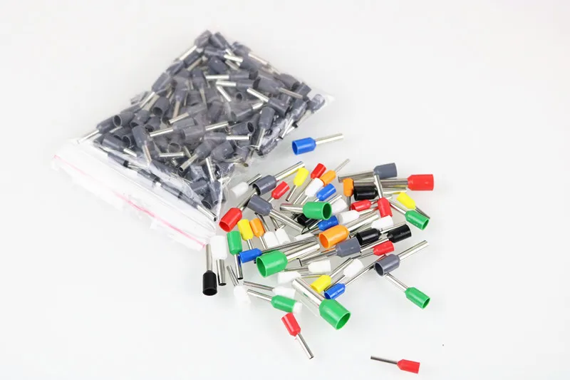 

100PCS 16AWG Long Tube Insulated End Terminal Wire Copper Crimp Connector E1518