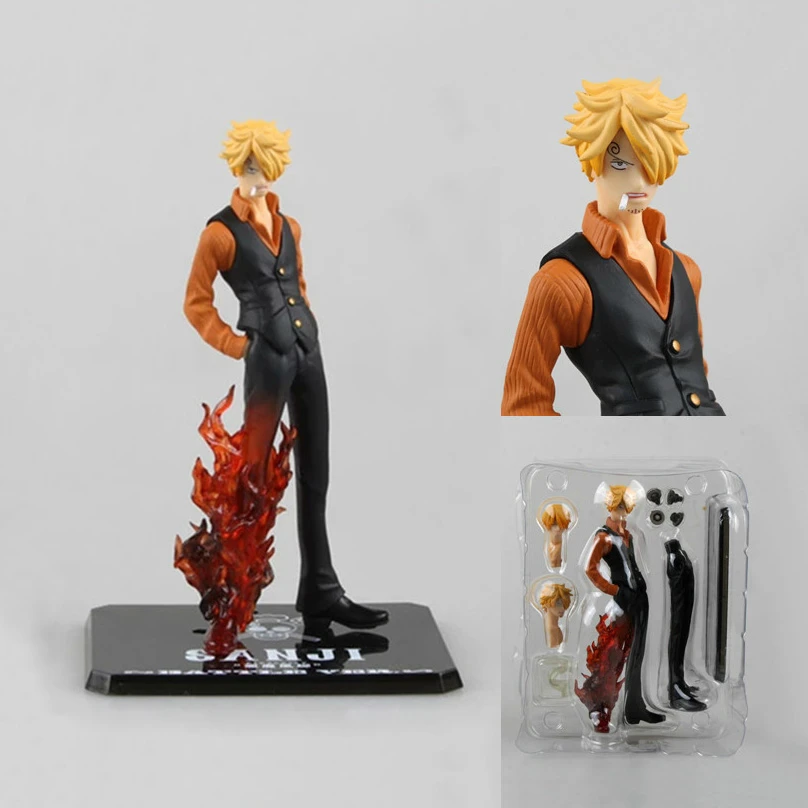ワンピース Vinsmoke サンジ戦闘版炎脚アニメモデルクリスマスギフトおもちゃ趣味アクションフィギュアアニメアクションフィギュア Aliexpress