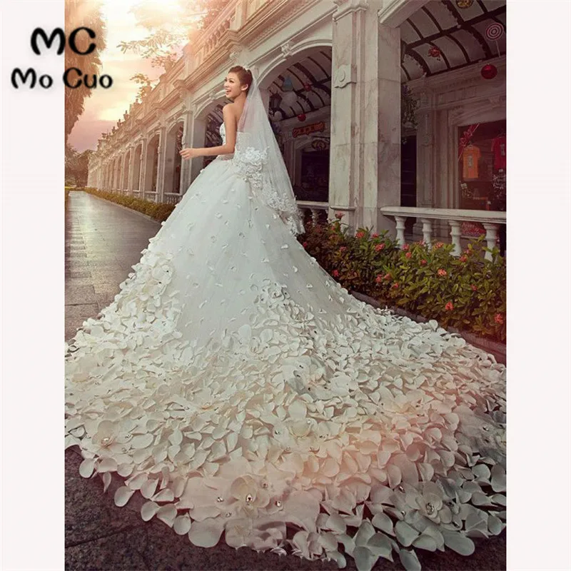 Princess Strapless Wedding Dresses with 