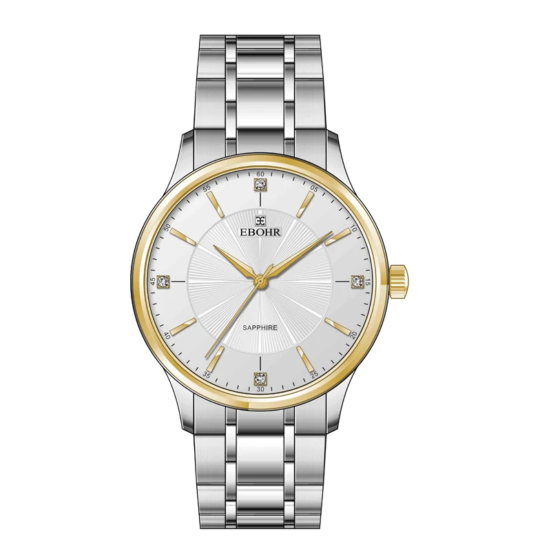 

EBOHR brand men's watch fashion men's Quartz watch bracelet casual clock gift watch luxury 2019 new style Ebohr 11050216