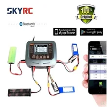 Skyrc Q200 от 1 до 4 Интеллектуальное зарядное устройство/разрядник AC/DC для Lipo/LiHV/литий-железо/литий-ионный/NiMH/NiCD/аккумулятор+ EU, US, UK AU штекер