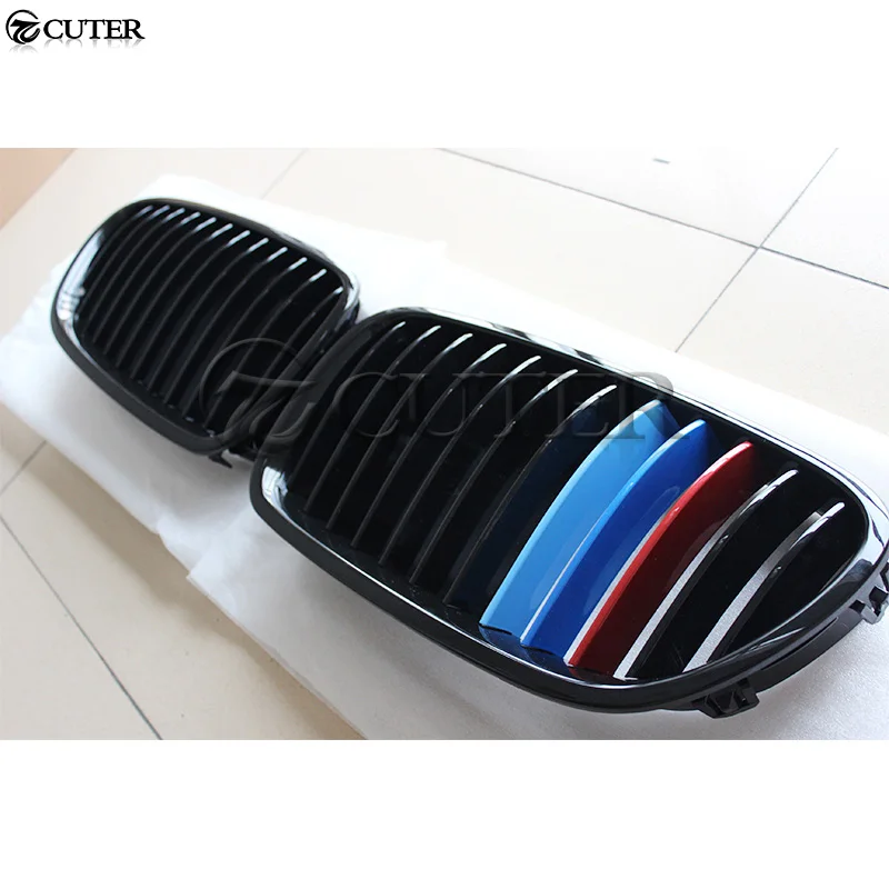 

Racing Grills F10 M5 5 series Bright black Matt black Three color ABS Mesh Grill Grille for BMW F10 M5 front bumper 10-15