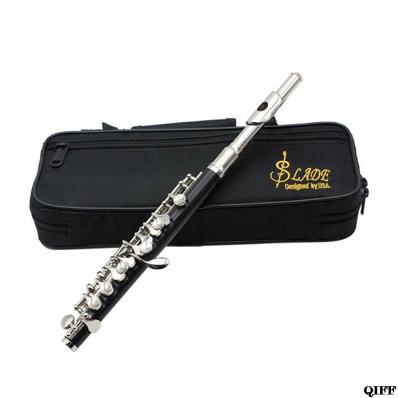 

Drop Ship&Wholesale C Key Tone Half-size Flute Piccolo Musical Instrument with Cleaning Stick Padded Case Screwdriver APR28