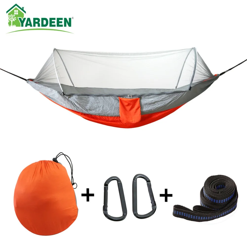 

Double & Single 250*120cm Outdoor Camping Tree Hammocks Portable Parachute for Backpacking Survival Travel 4 Colors In Stock