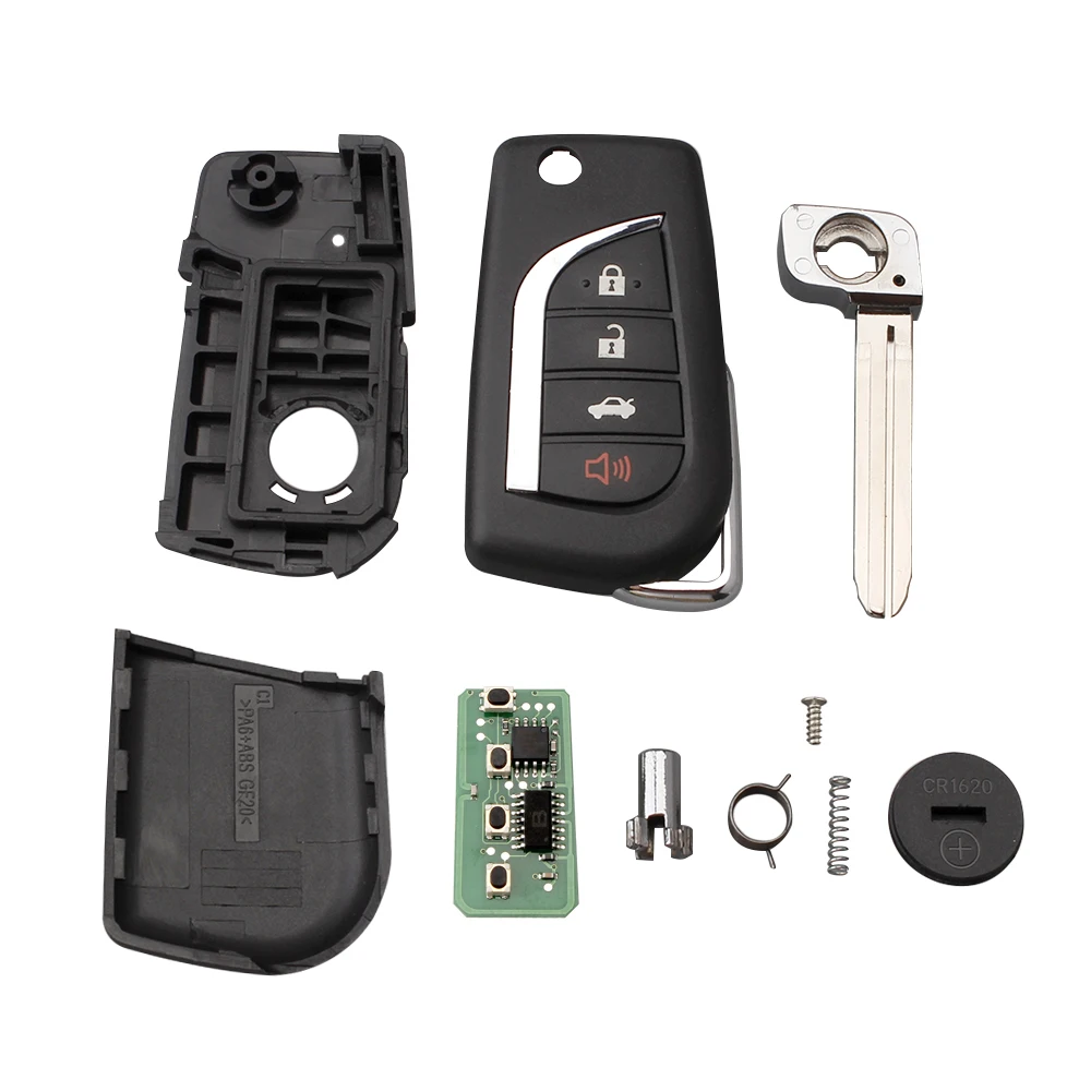 4 кнопки модифицированный дистанционный ключ автомобиля для Toyota Camry HYQ12BBY транспондер G/4D67 чип опционально для Toyota Camry 2007-2010 314,4 МГц