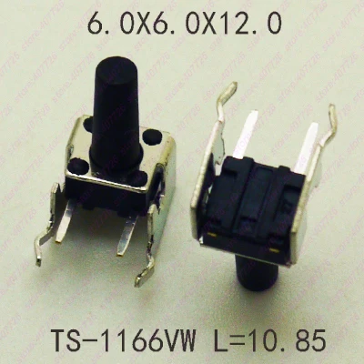 20 шт 6X6 H = 4,3/4,5/5/5,5/6,5/7 мм серии Кнопочный микропереключатель 90 градусов по горизонтали Тип моментальный тактовый переключатель с подставкой