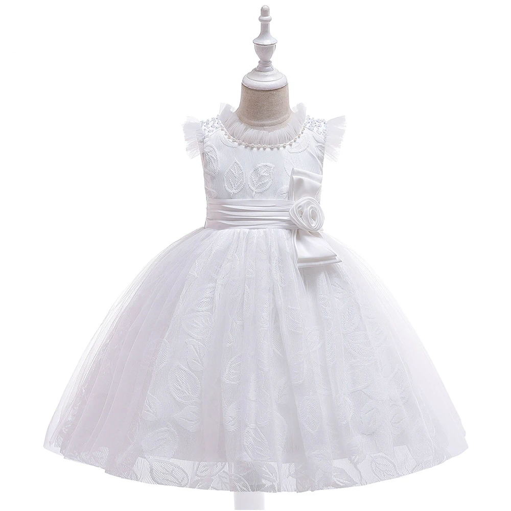 

MQATZ Girls Lace Flower Girl Dress Tutu Princess Dress Pageant Wedding Vestido de festa Kids Birthday Party Dress Costumes