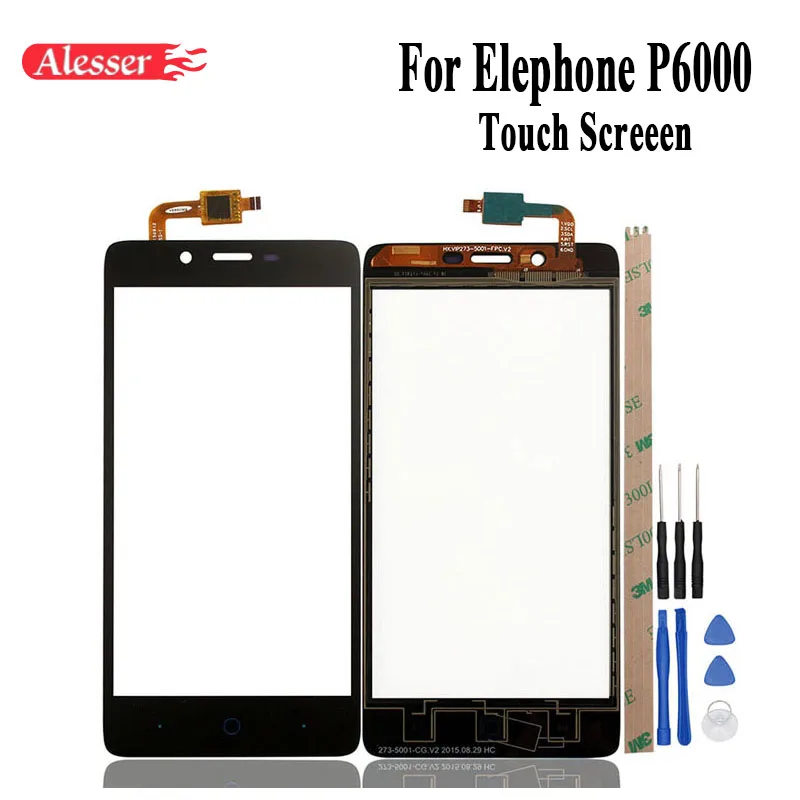 

Alesser For Elephone P6000 Touch Screen Digitizer Touch Panel Lens Sensor For Elephone P6000 Phone Repair Parts +Tools+Adhersive
