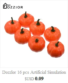 Dozzlor 1/3/5, мини-ПК с рисунком тыквы для Хэллоуина 3 см x 3 см x 8 см поддельные овощей моделирование Diy для домашней вечеринки на день рождения Свадебные украшения