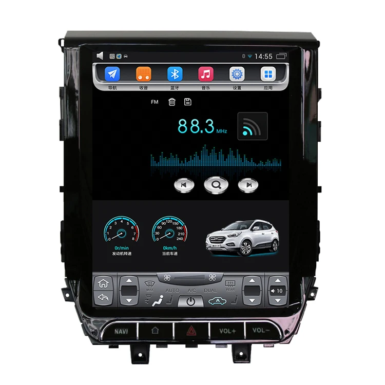 

12.1" tesla style vertical screen android 6.0 Quad core Car stereo multimedia video player for Toyota Land cruiser 2016-2017
