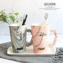 Простая Европейская портативная чашка для мытья ванной комнаты, держатель для зубных щеток, многофункциональный органайзер для хранения зубных щеток 25