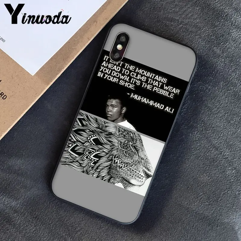 Yinuoda Muhammad Ali бокс Чемпион Новинка чехол для телефона Fundas чехол для iPhone 8 7 6 6S 6Plus X XS MAX 5 5S SE XR Fundas Capa