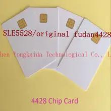 100-200 шт./лот SLE5528/ Fudan4428 ПВХ Карта ISO7816 Fudan 4428 с чипом Смарт IC карта