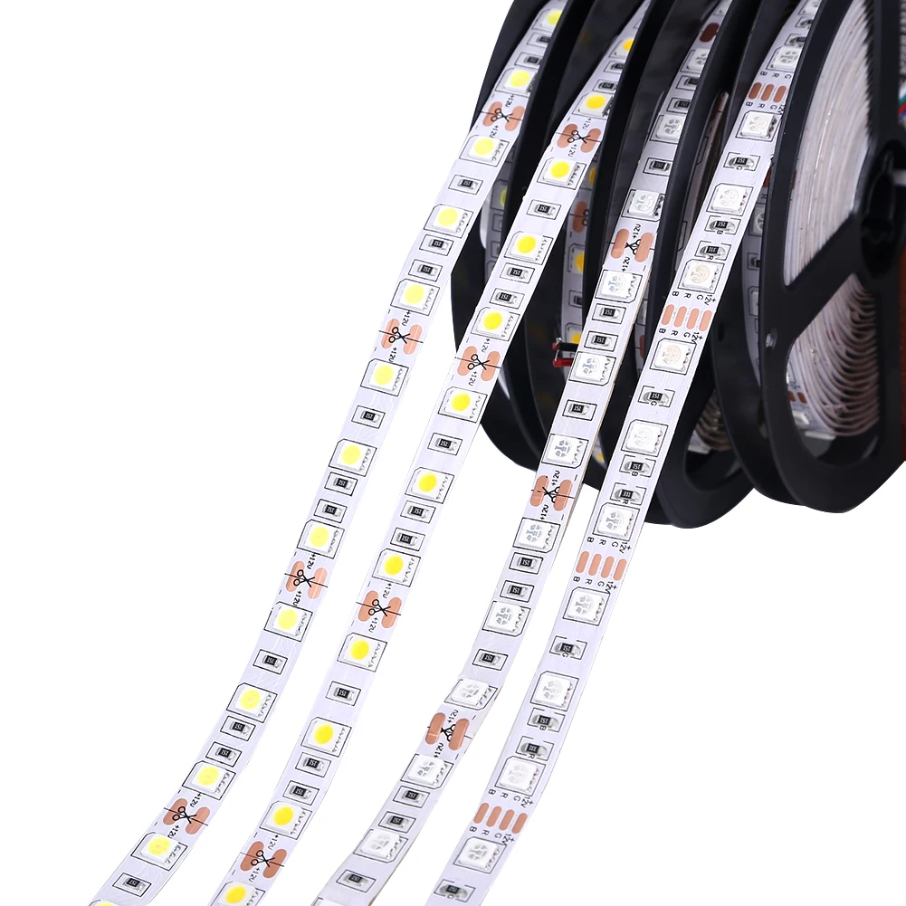 

RGB LED Strip 5050 SMD 5M 300leds Flexible Nonwaterproof LED Diode Tape High Quality SMD LED Ribbon For Home Decoration