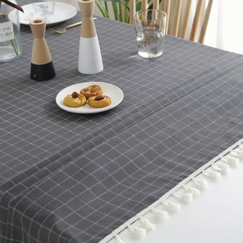 Home Hotel Table Cloth Rectangular Tablecloth Kitchen Dining Table Cover Plaid Tablecloth with Tassel Event Party Table Cloth Home Hotel Table Cloth Rectangular Tablecloth Kitchen Dining Table Cover Plaid Tablecloth with Tassel Event Party Table Cloth