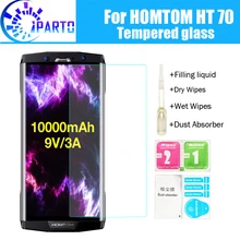 HOMTOM HT70 закаленное Стекло 100% хорошее качество premium 9h Экран протектор фильм аксессуары для HT70 (не 100% обтянутый)