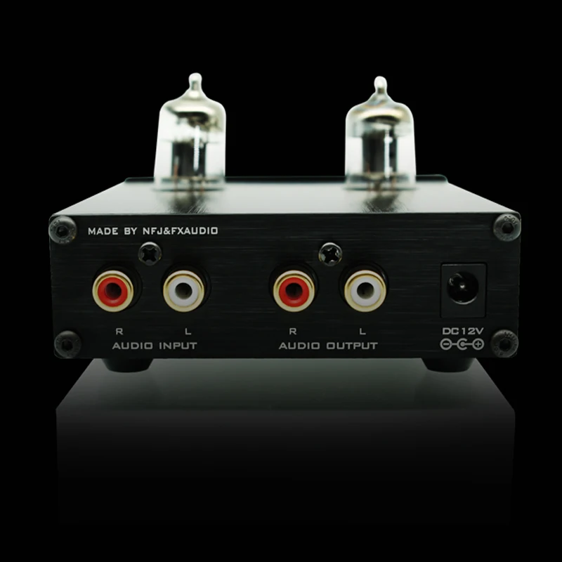 Online 2019 FX Audio New TUBE 03 Mini Audio Tube pre amperios DAC Audio con graves agudos ajustables DC12V 1.5A fuente de alimentación