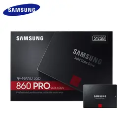 SAMSUNG SSD, 860 PRO 256 GB 512 GB Внутренний твердотельный диск HD Жесткий диск SATA 3 2,5 HHD для ноутбуков настольных ПК 1 ТБ 2 ТБ 4 ТБ