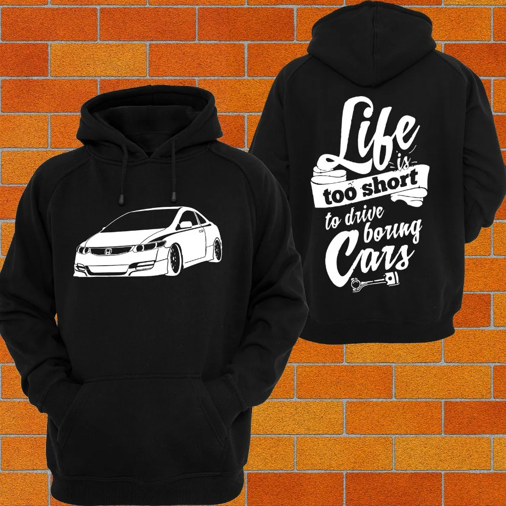 Мужская толстовка с капюшоном или фуфайка Hon CIVIC FG mugen Turbo Vtec 8th Gen JDM Type R