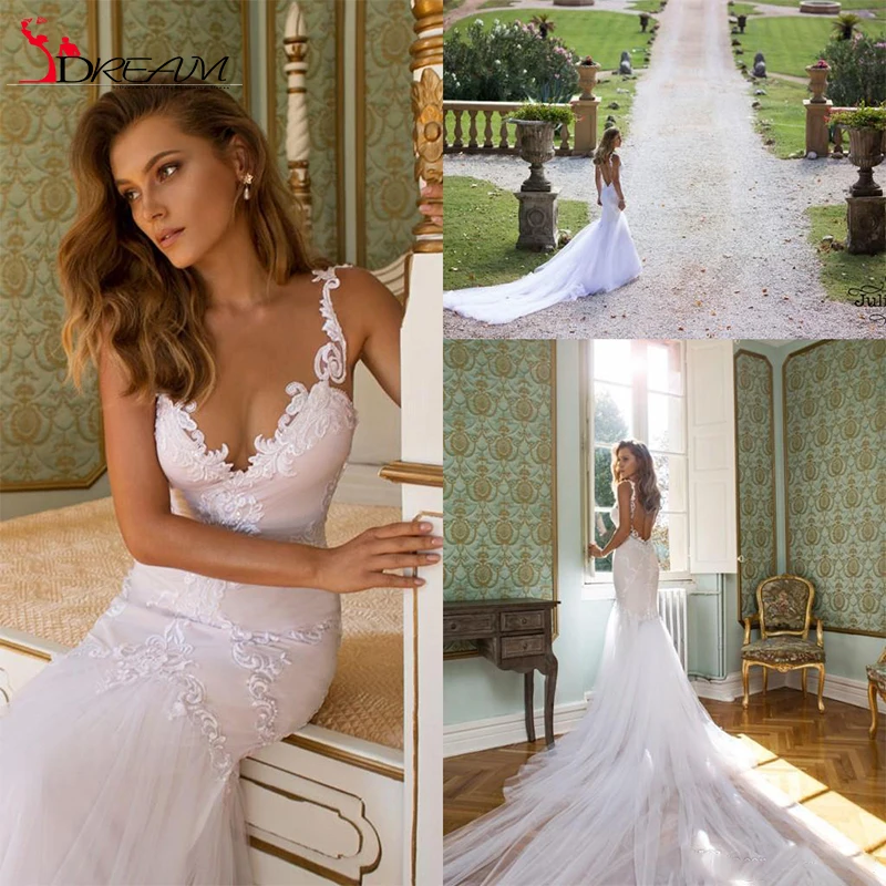 figurbetontes brautkleid tiefer v ausschnitt spitze lange ärmel 2014 julie vino