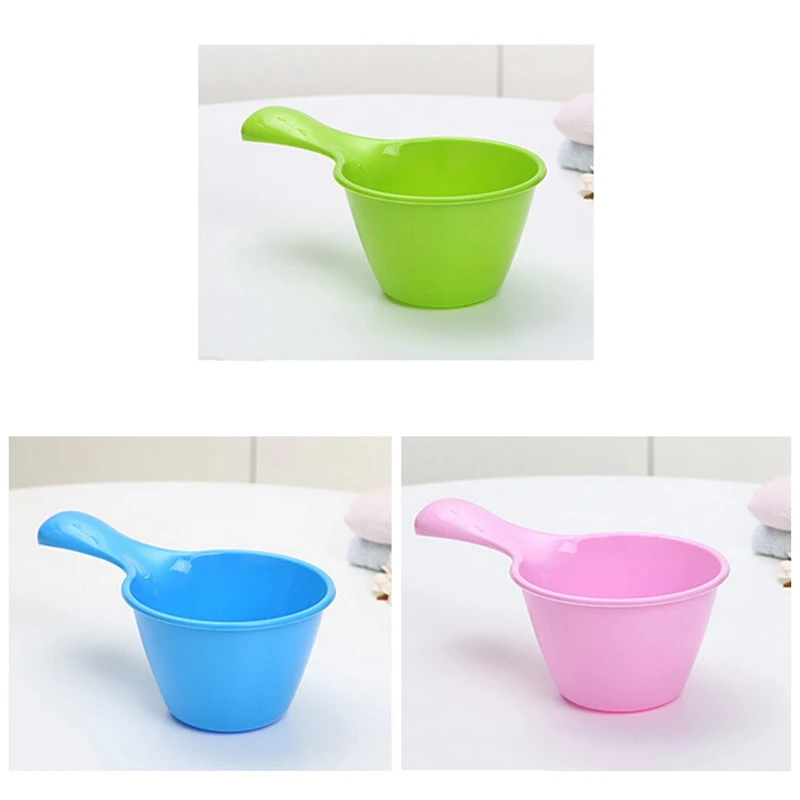 

New Baby Small Water Scoop Baby Shower Spoon Child Washing Hair Cup Kids
