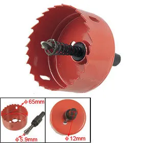 

Wood Alloy Iron Cutting 65mm Diameter Bimetal Hole Saw