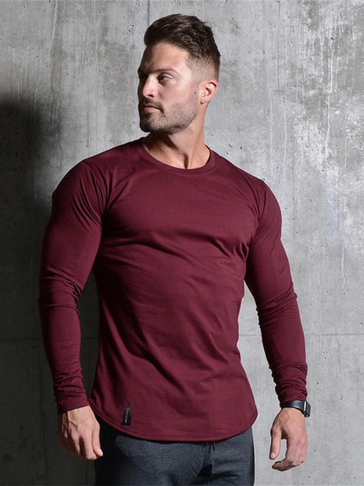 GYMOHYEAH 2018 Autumn Fashion Men's Fashion Casual Concise streetwear O-Neck Long Sleeve basic Slim fit T Shirt men clothing GYMOHYEAH 2018 Autumn Fashion Men's Fashion Casual Concise streetwear O-Neck Long Sleeve basic Slim fit T Shirt men clothing